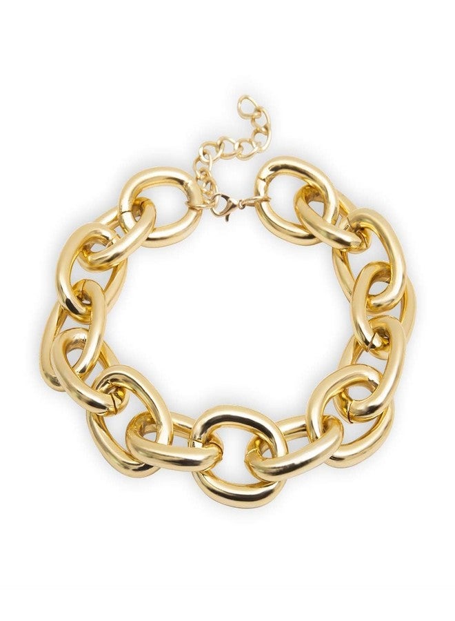 JAVARNV Chunky Gold Necklace Statement Necklaces for Women Trendy Cuban Link Chain Choker Necklace Thick Punk Jewelry Gold Accessories for Women Gifts - Image 3